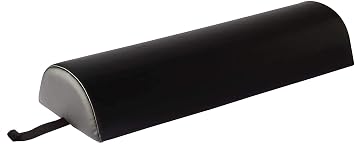 Therapists Choice 9" X-Large Half Round Semi-round pillow Cushion Massage Bolster 9"x26" Black