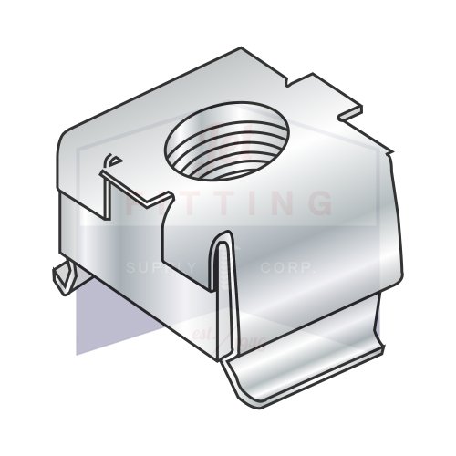 M6 064-105 Cage Nuts | Metric | Free Floating Square Nut Within a Spring Steel Cage | Square Nut: Low Carbon Steel Zinc | Cage: Treated Spring Steel Zinc Plated | C7931-632-3 (Quantity: 1000)