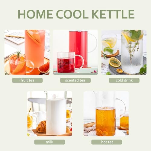 Jarra de jugo acrílica de 2400ml resistente para bebidas frías diarias 6