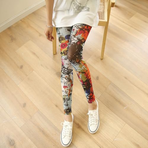 Premium Sheer Elastic Leggings Fashion Design Footless Tights for Women Colorful Patterned Pantyhose Sheer Stockings2