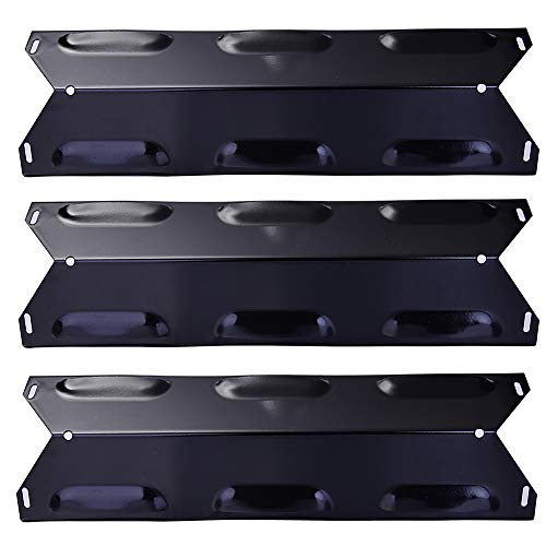 Votenli P9623A(3-Pack) 14 7/8'' Porcelain Steel Heat Shield,Heat Plate for Kenmore 146.23678310, 146.23679310, 640-05057371-6, 640-05057373-6 Gas Grill by Votenli - Used condition - US$6.19
