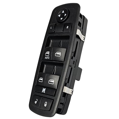 SWITCHDOCTOR Window Master Switch for 2008-2012 Liberty, 2009-2010 Dodge Journey, and 2007-2011 Dodge Nitro (Pin Check Required Before Purchase, 4602632AH, 4602632AC, Green Light)