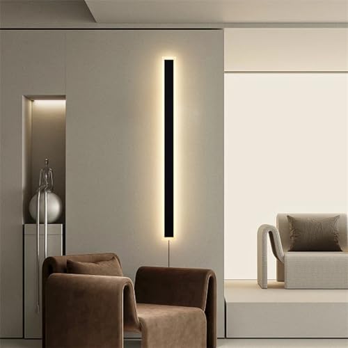 Aplique de pared LED interior de aluminio con cable e interruptor largo 5