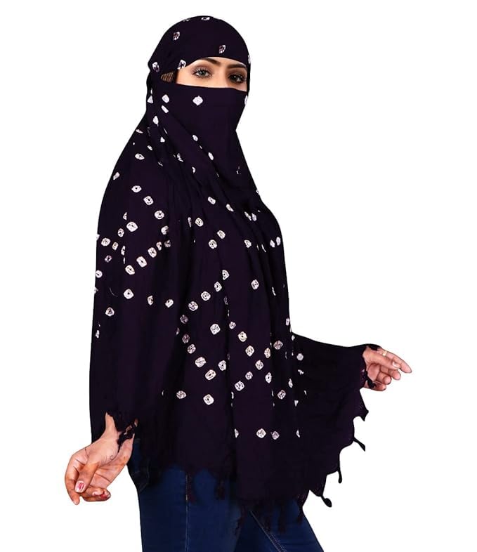 Image of Pure Cotton Long Scarf Cum Mask With Sun Protection Cover Face Cotton Mask scarves Stylish Universal Size Usable dupatto vehicle Driver sunlight UV protection For Girls & Womens