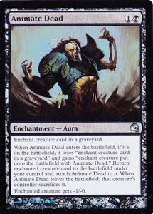 【MTG マジック：ザ・ギャザリング】（英語版）動く死体/Animate Dead【FOIL】 GRB-E016-F 《Graveborn》
