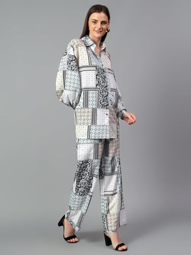 Image of KOTTY Women Cotton Blend Solid Co-Ord And Dress Set