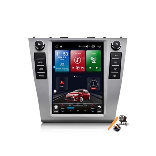 Autoradio 2 Din Android 14.0 pour Camry 2007-2012 avec GPS et Écran 9.7 Pouces