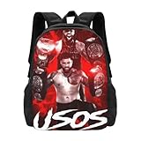 JUYKJM Wrestling Backpack Casual Backpack Lightweight Large Capacity Travel Laptop Backpack Unisex Wrestling Merch Fan Gifts