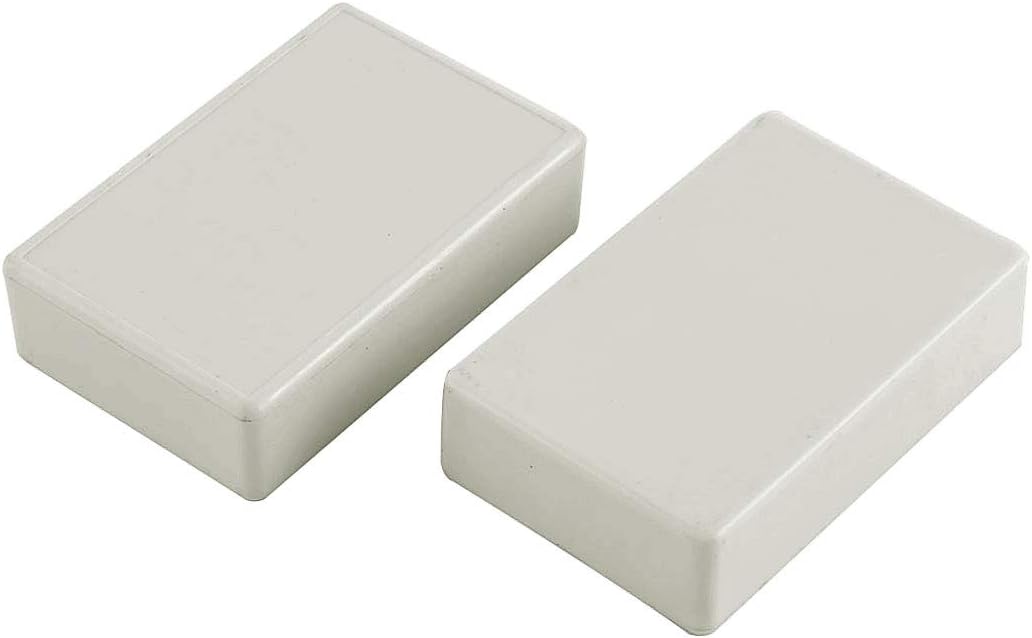 uxcell Plastic Electronics Water Resistant DIY Enclosure Junction Box Case 2 Pcs White