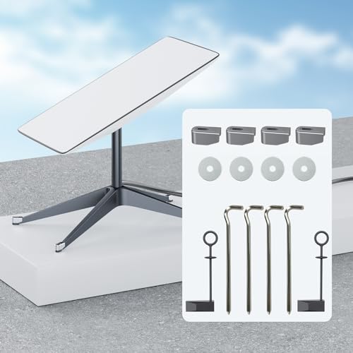 Mounting Kit for Star Link, Protection Kit, 14-in-1 Accessories with Mount Anchor Pins, End Cap, Mounting Bracket Securing Nail, Hole Decorative Cover