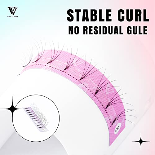 Eyelash Extensions 3D 4D 5D 6D 7D 10D Thickness 0.05/0.07/0.1 C/D Curl Eyelashes Short Stem Heat Bonded Premade Fans Russian Volume Pre-Fanned Lash Extensions Supplies (4D-0.07-D-15Mm) #TOP2