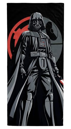 Jay Franco Star Wars Darth Vader Bath Pool Beach Towel - Kids Super Soft & Absorbent 100% Cotton Towel, Measures 28 x 58