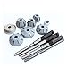 PYPYP 40Pcs Valve Seat Reamer Valve Seat Cutter Vehicle Comprehensive Auto Repair Tool Set Valve Repair Tools for Beginners DIY