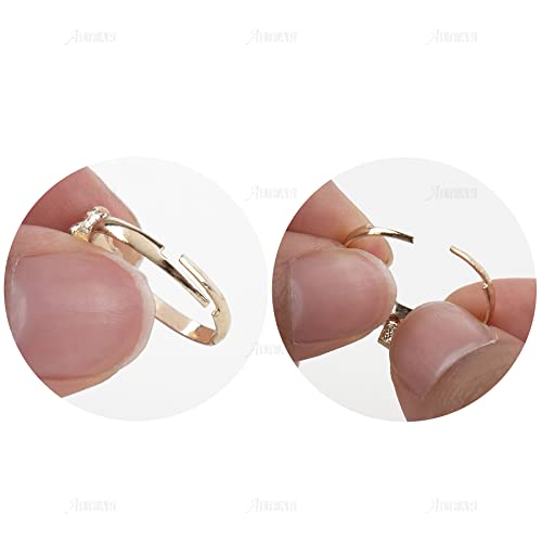 Auear, 36 Pack Girl Jewelry Rings Adjustable Rings In Box No Duplication Jewelry Rings Set With Heart Shape Display Case Girl Pretend Play And Dress Up Rings #TOP3
