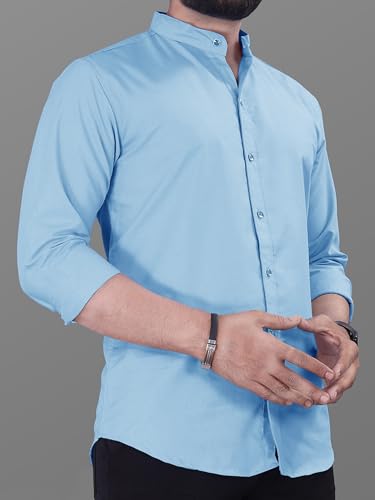 Image of Noble Monk Men's Pure Cotton Regular Fit Formal Shirt |Full Sleeve Men's Shirt