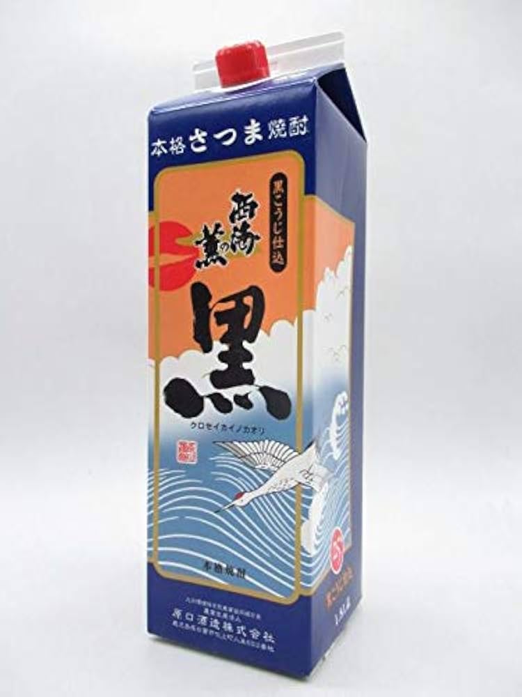 Amazon.co.jp: 原口酒造 西海の薫 黒 黒こうじ仕込み 紙パック