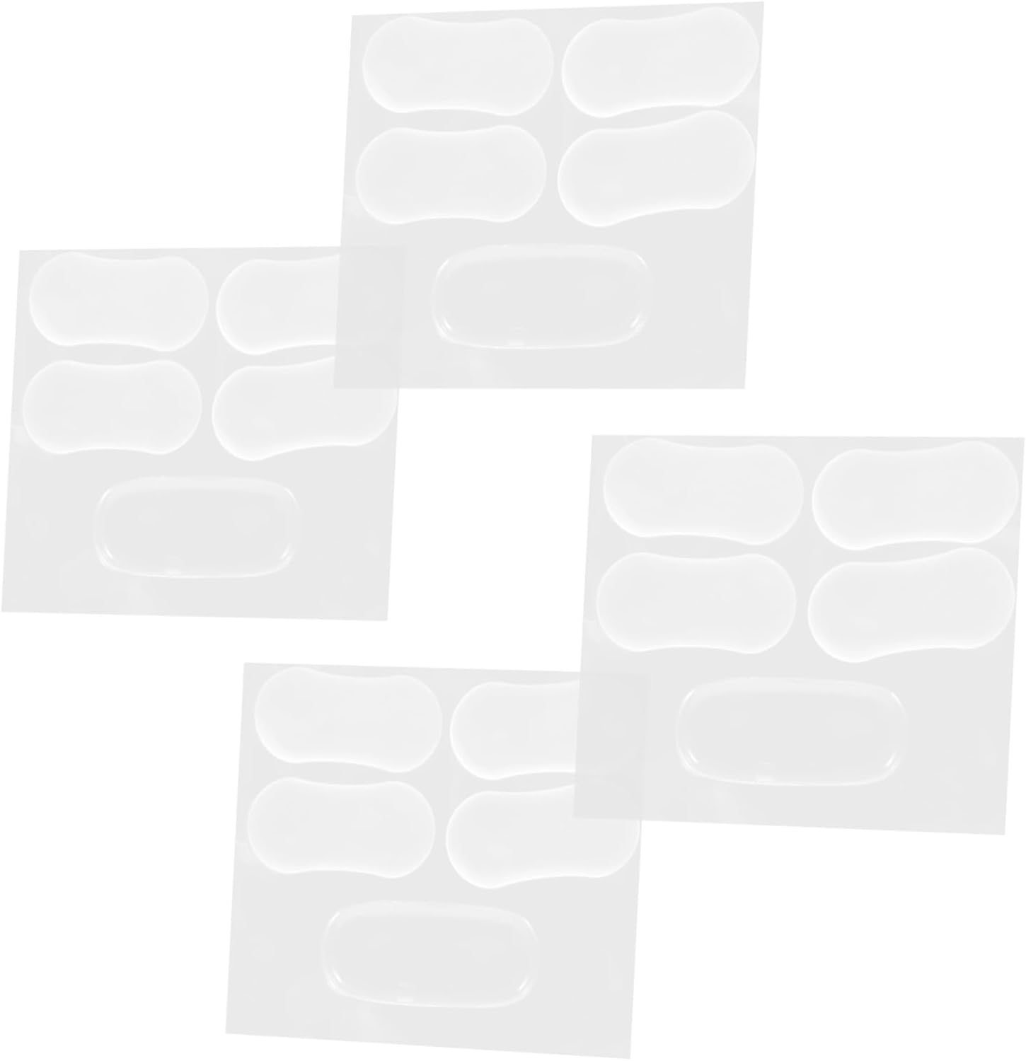 60pcs Toilet Seat Bumpers Bumper Pads for Cabinets and Furniture Noise-reducing Cushioning for Home Hotels Schools and Hospitals