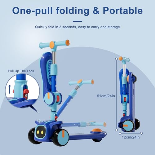 Keamaidy 2-in-1 Kick Scooter