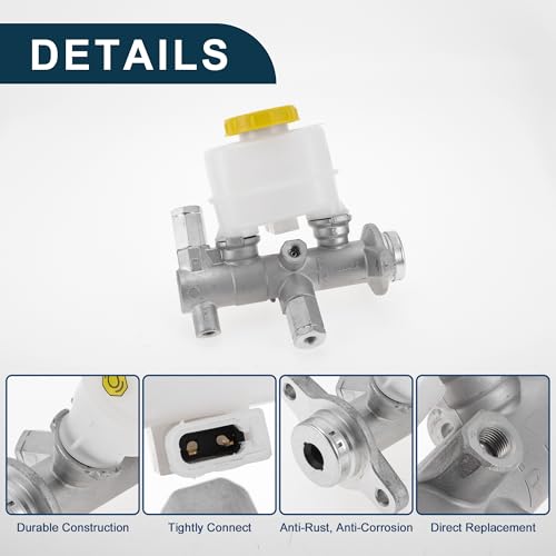 TUCKBOLD Brake Master Cylinder for Nissan Sentra 2000-2006 Durable No.460105M100 Engine Compartment Hydraulic Master Cylinder Silver Tone,White 1 Pcs by TUCKBOLD - Used condition - Image 4