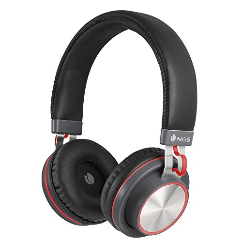 NGS Artica Patrol Red Diadema Binaural Alámbrico Negro, Rojo - Auriculares (Alámbrico,...
