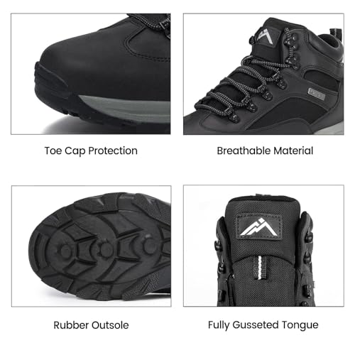 Image of CC-Los Men's Waterproof Hiking Boots Outdoor Boot Relaxed Fit Lightweight