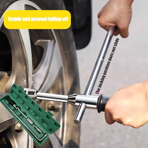 Tire Wrench,Heavy Duty Truck Wheel Wrench - Anti-Slip Grip Car Repair Tool Kit, Quick Removal Labor-Saving Accessories for Auto Repair Shop Fleet Maintenance