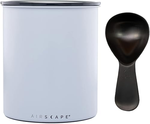 Airscape Kilo - Recipiente de almacenamiento de café y cucharada, recipiente grande para alimentos, tapa hermética patentado por Estados Unidos,