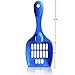 SatisPet Cat Litter Scoop in Blue Best Litter Cleaning Tool - Cat Poop Scooper for Easy Clean Litter Pan - Convenient Scooper for All The Litter Box Helps Reduce The Waste of Litter (Standard, Blue)