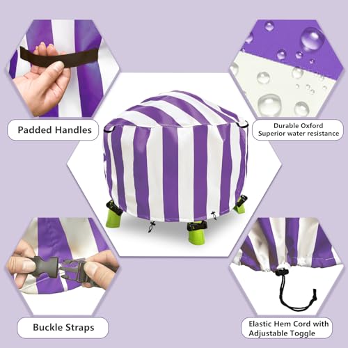 Image of Water Table Cover Spiralin' Seas Waterpark Outdoor Sand Water Play Table Cover 34X34X18 inch-(Cover only)-Purple