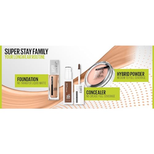 Maybelline New York - Fond de Teint-Poudre Hybride - Longue Tenue - Couvrance Mate Lumineuse - Vegan & Waterproof - Tous Types de Peaux - Superstay 24H - Teinte : 21-9 g (Lot de 2)