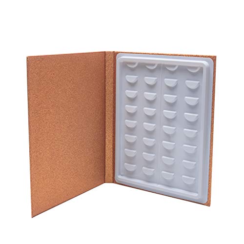 16 Pair Eyelash Storage Book, Makeup Display Container False Eyelash Storage Case, Glitter Cover Fake Eyelashes Catalog