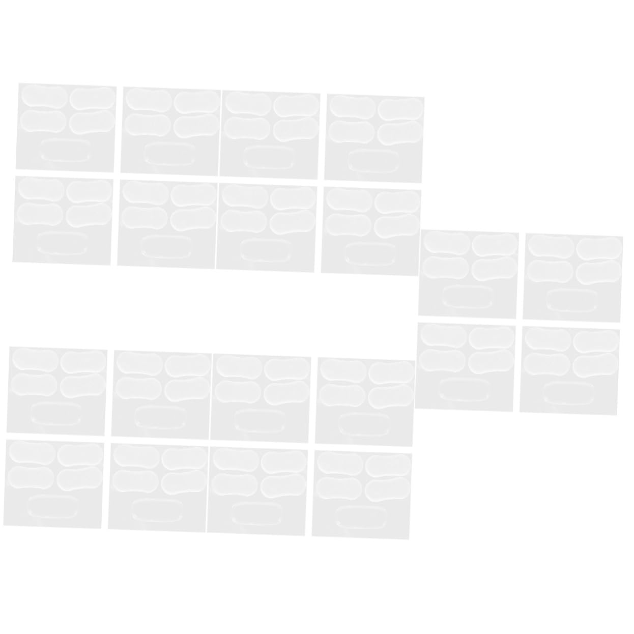 HOMSFOU 100piezas Parachoques De Asiento De Inodoro De Transparente Accesorios De Tapa De Inodoro Almohadillas para Asiento Amortiguadores para Muebles y Gabinetes Fáciles De Instalar