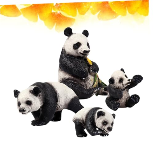 Figurines de pandas réalistes en plastique modèles éducatifs Milisten 4 pièces - 5
