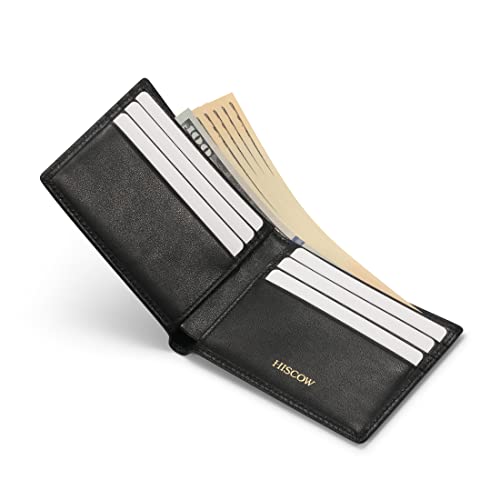 Image of HISCOW Business Card Holder with Large Compartment - Full Grain Leather