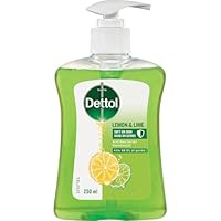 Dettol Liquid Hand Wash Refreshing Lemon Lime Anti-Bacterial Pump, 250ml