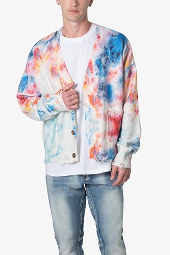 mnml Men's Tie Dye Cardigan Sweater3