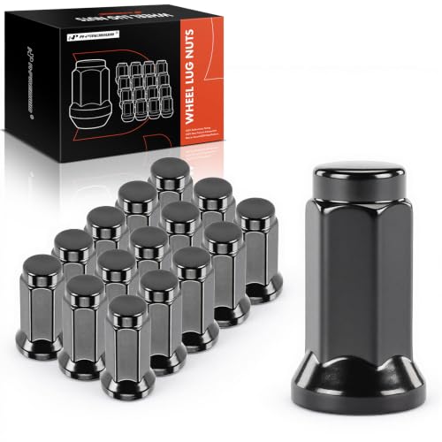 Image of A-Premium Front & Rear M10-1.25 Wheel Lug Nuts, Set of 16 | Compatible with All ATV UTV Models - Arctic Cat ATV & Kawasaki& Suzuki & Yamaha & Honda & Polaris