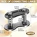 CustomyLife 16pcs #41 Roller Chain Connecting Links, Heavy Duty Manganese Steel Master Connector, Master Link Connector for Mini Bikes Bycicles Motorcycles Home Industrial Machinery