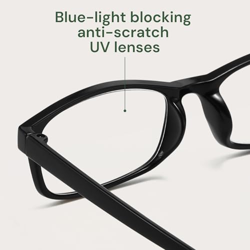 gaoye multi pack reading glasses - blue light blocking lenses tr90 frames uv400 - eyeglasses with clear vision
