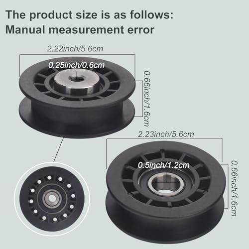 587973001 587969201 Idler Pulley Assembly Compatible With Husqvarna Craftsman Walk-Behind Lawn Mowers, for Lawn Mower Decks Idler Pulley HU725AWD/BBC, HU725AWDHQ, LC221RH Replaces Previous 581904001