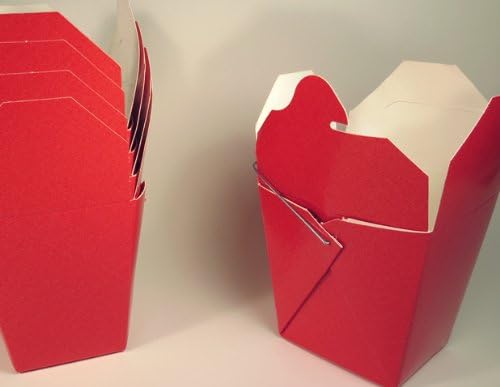 Red Chinese Take-out (Favor) Boxes - 50 Count