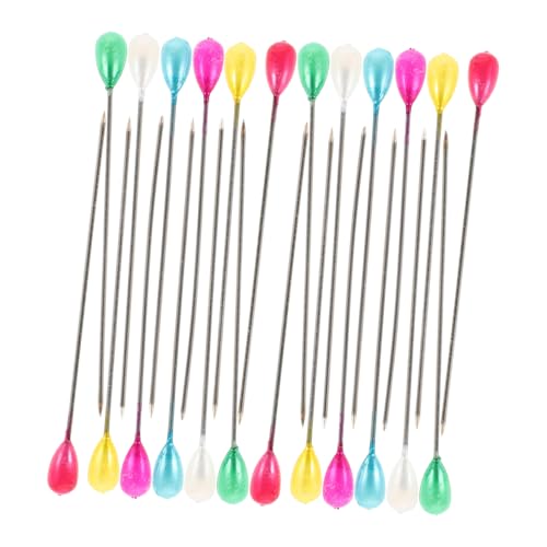 VILLCASE 200pcs Fabric Quilting Sewing Pins Heads Pearl Pins for Jewelry Making Crafts Straight Pins Sharp Tips Easy Positioning