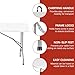Elevon Folding Table, 6 Feet Heavy Duty Fold-in-Half Utility Table Indoor Outdoor for Camping, Picnic, Party