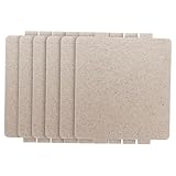 VICASKY 6 Stück Teiliges Mikrowellen Ersatzteil Mikrowellen Glimmerscheiben Hochtemperaturbeständig Wellenleiter Abdeckung Reparaturzubehör für Mikrowellenherde Flexibel Zuschneidbar