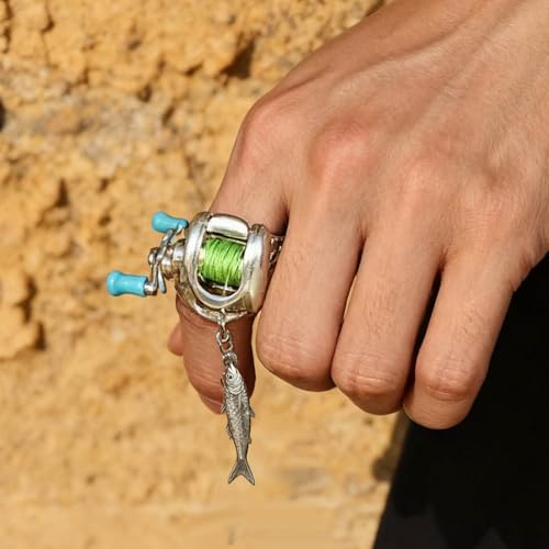 Anillo de carrete de pesca con acabado premium texturizado 3
