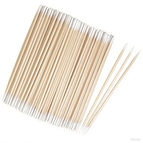 200 Dual-Tip Micro Swabs, Pointed Cotton Swabs for Nails &amp; Makeup