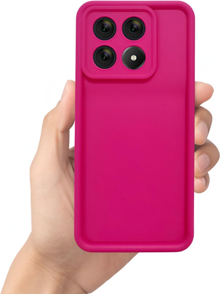 Image of Scalebee Back Cover for Poco X6 Pro 5G / Mi Redmi K70E 5G | Full Camera Protection | Liquid Silicon Case | Flexible Bumper Case for Poco X6 Pro 5G / Mi Redmi K70E 5G (Pink)