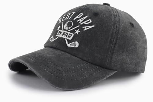 Image of Best Dad by Par Hats for Men, Adjustable Embroidered Golf Papa Baseball Cap