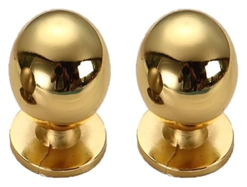 Boutons d'armoire de prestige finition or brossé 21mm