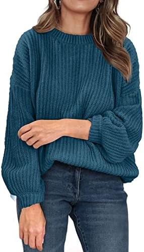 PRETTYGARDEN Women's Fashion Sweater Long Sleeve Casual Ribbed Knit Winter Clothes Pullover Sweaters Blouse Top